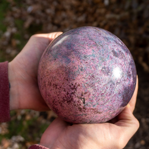 Ruby in Kyanite Sphere