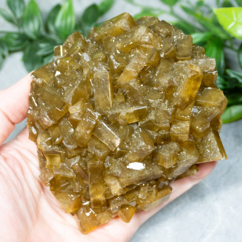 Golden Barite on Fluorite #22