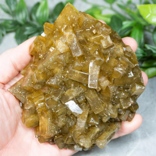 Golden Barite on Fluorite #22