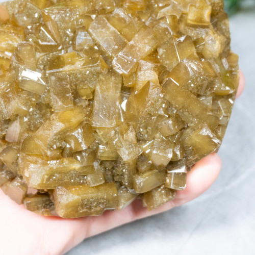 Golden Barite on Fluorite #22