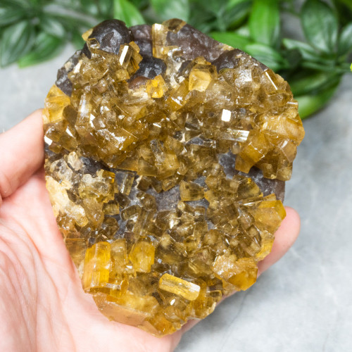 Golden Barite on Fluorite #21