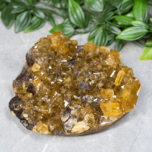 Golden Barite on Fluorite #21