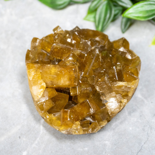 Golden Barite With Pyrite on Fluorite #20