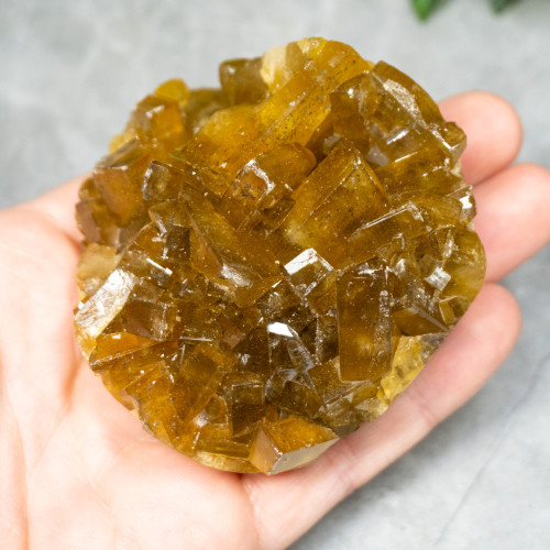 Golden Barite With Pyrite on Fluorite #20