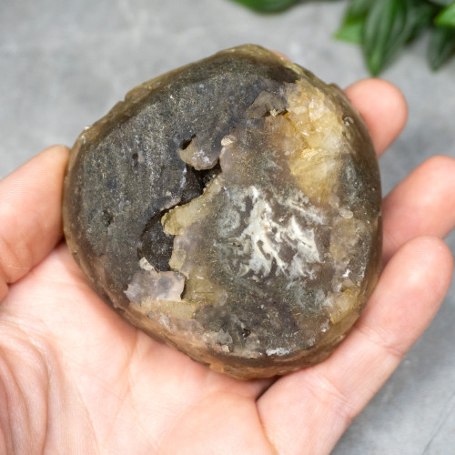 Golden Barite With Pyrite on Fluorite #20