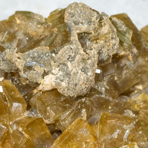Golden Barite on Fluorite #19