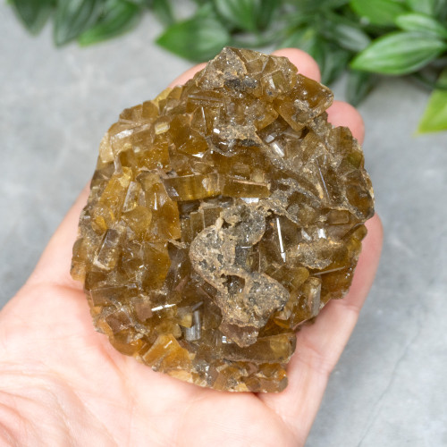 Golden Barite on Fluorite #19
