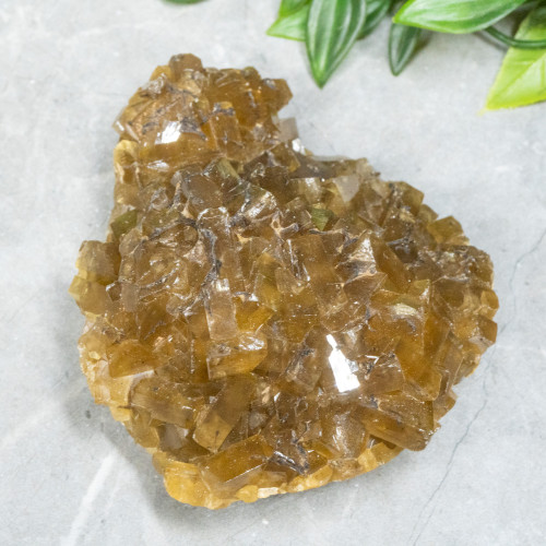 Golden Barite on Fluorite #18