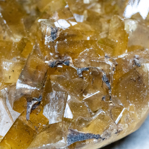 Golden Barite on Fluorite #9