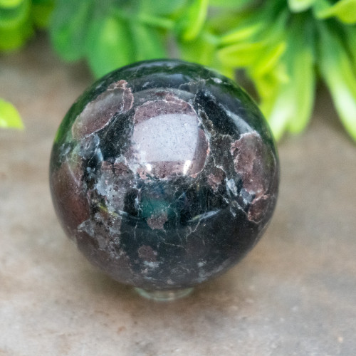 Garnet in Arfvedsonite Sphere #4