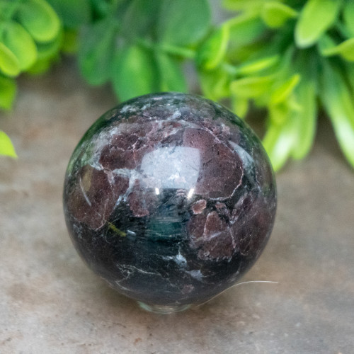 Garnet in Arfvedsonite Sphere #4