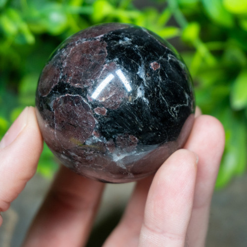 Garnet in Arfvedsonite Sphere #4