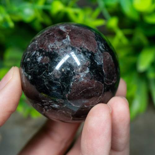 Garnet in Arfvedsonite Sphere #4