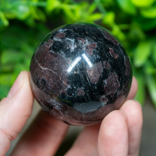 Garnet in Arfvedsonite Sphere #3
