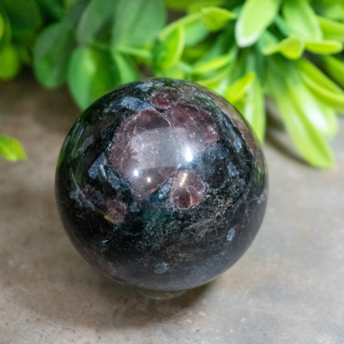 Garnet in Arfvedsonite Sphere #2
