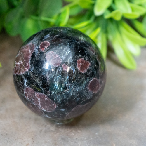 Garnet in Arfvedsonite Sphere #2