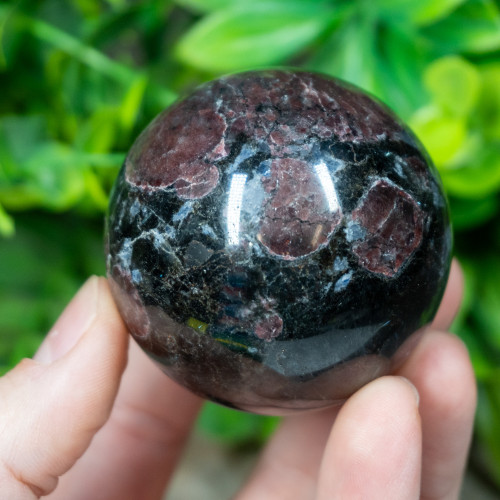 Garnet in Arfvedsonite Sphere #2