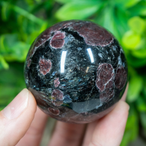 Garnet in Arfvedsonite Sphere #2