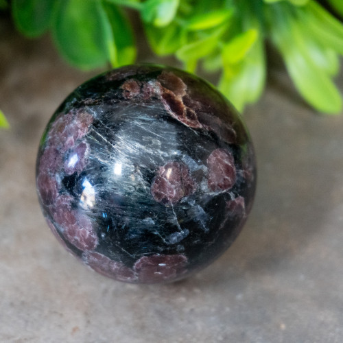 Garnet in Arfvedsonite Sphere #1