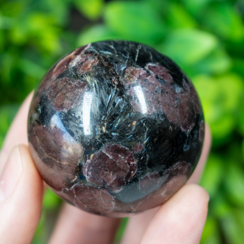Garnet in Arfvedsonite Sphere #1