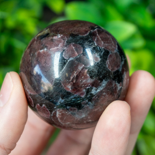 Garnet in Arfvedsonite Sphere #1