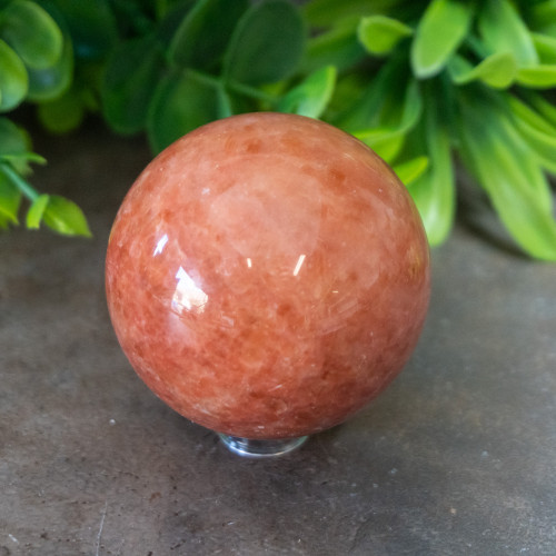 Orange Feldspar Sphere #3