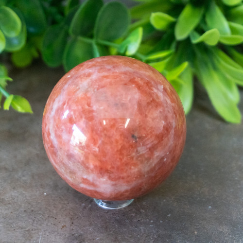 Orange Feldspar Sphere #3