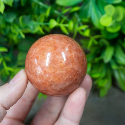 Orange Feldspar Sphere #1