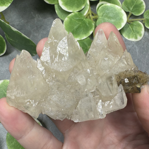 Yellow Fluorite with Calcite and Pyrite #1