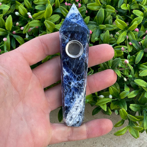 Sodalite Smoking Bowl
