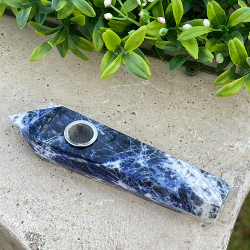 Sodalite Smoking Bowl