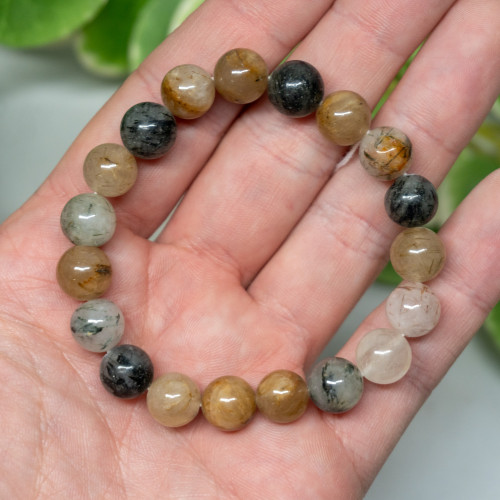 Rutilated Quartz 10mm Bracelet