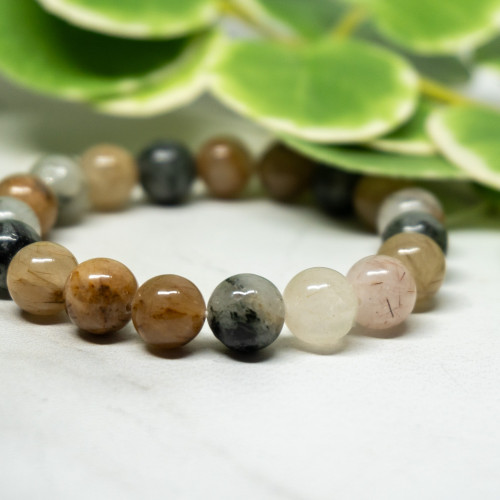 Rutilated Quartz 10mm Bracelet