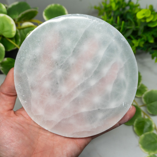 Selenite Flower of Life Plate Large