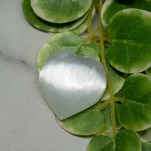 Selenite Small Heart