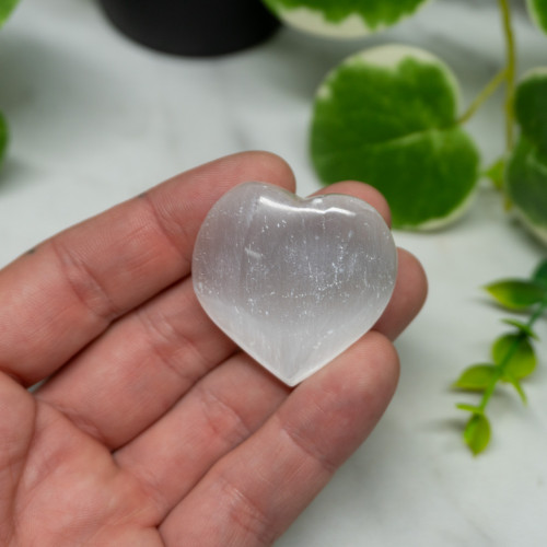 Selenite Small Heart