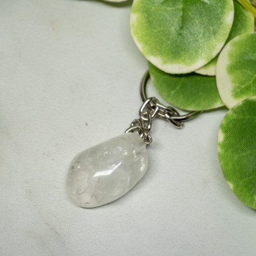 Quartz Polished Keychain