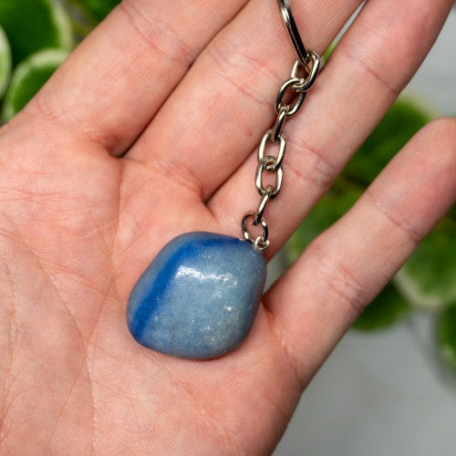 Blue Aventurine Polished Keychain