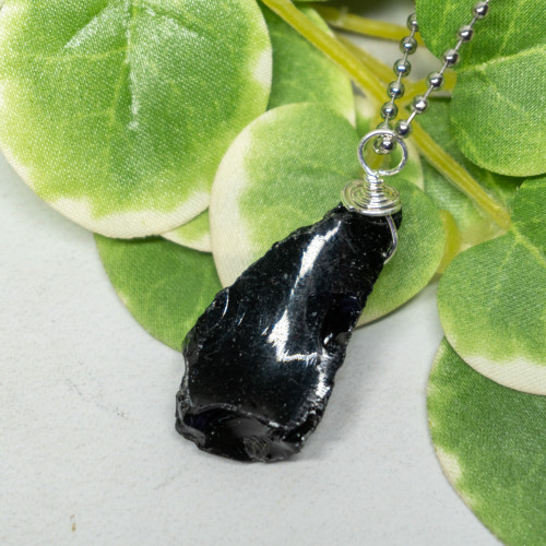 Obsidian Raw Necklace