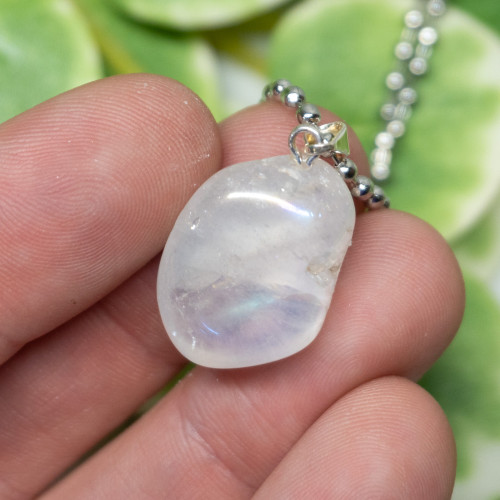 Angel Aura Quartz Polished Necklace
