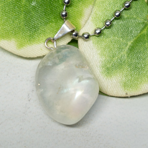 Angel Aura Quartz Polished Necklace