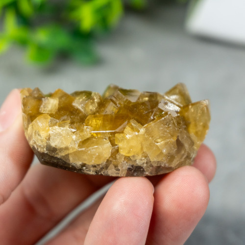 Golden Barite  on Fluorite #23