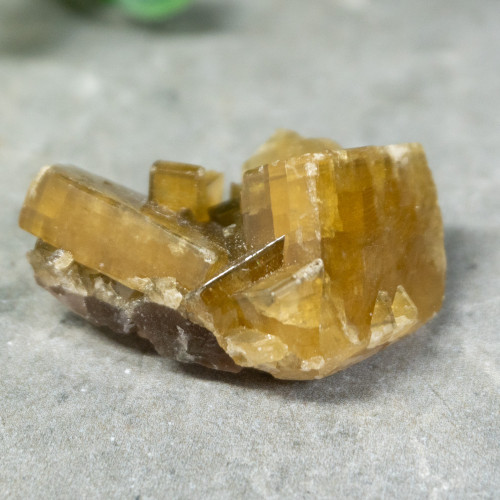 Golden Barite on Fluorite #13
