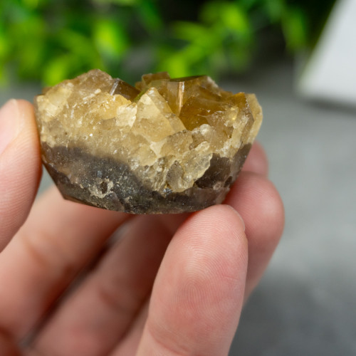 Golden Barite on Fluorite #7