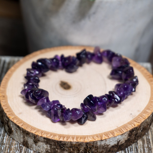 Amethyst Chip Bracelet