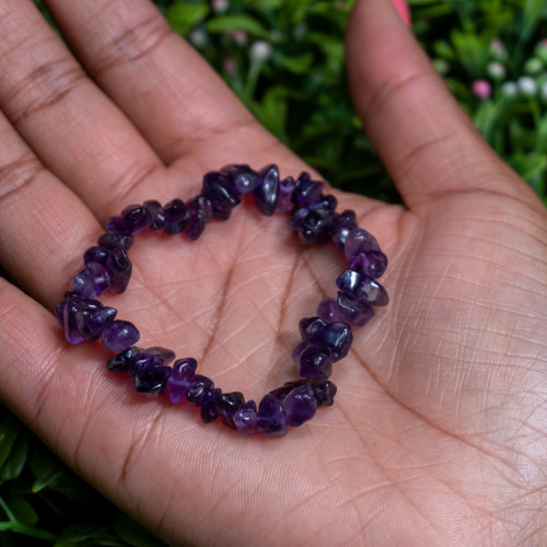 Amethyst Chip Bracelet