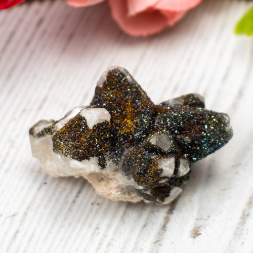 Chalcopyrite on Calcite