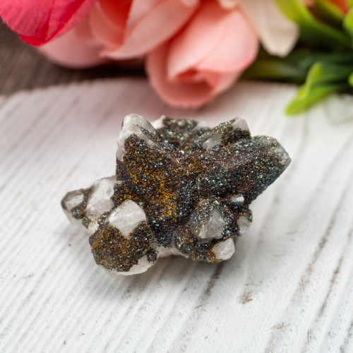 Chalcopyrite on Calcite