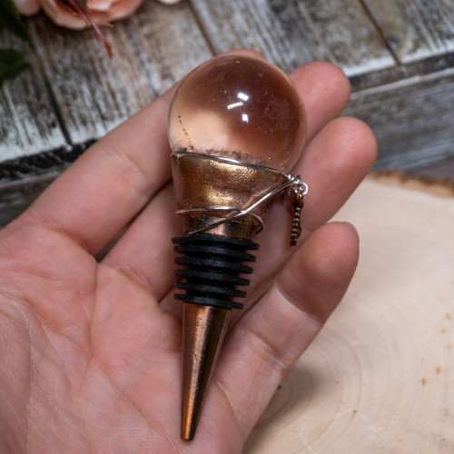 Quartz Sphere Wine Stopper