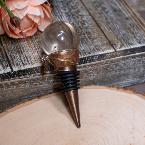 Quartz Sphere Wine Stopper